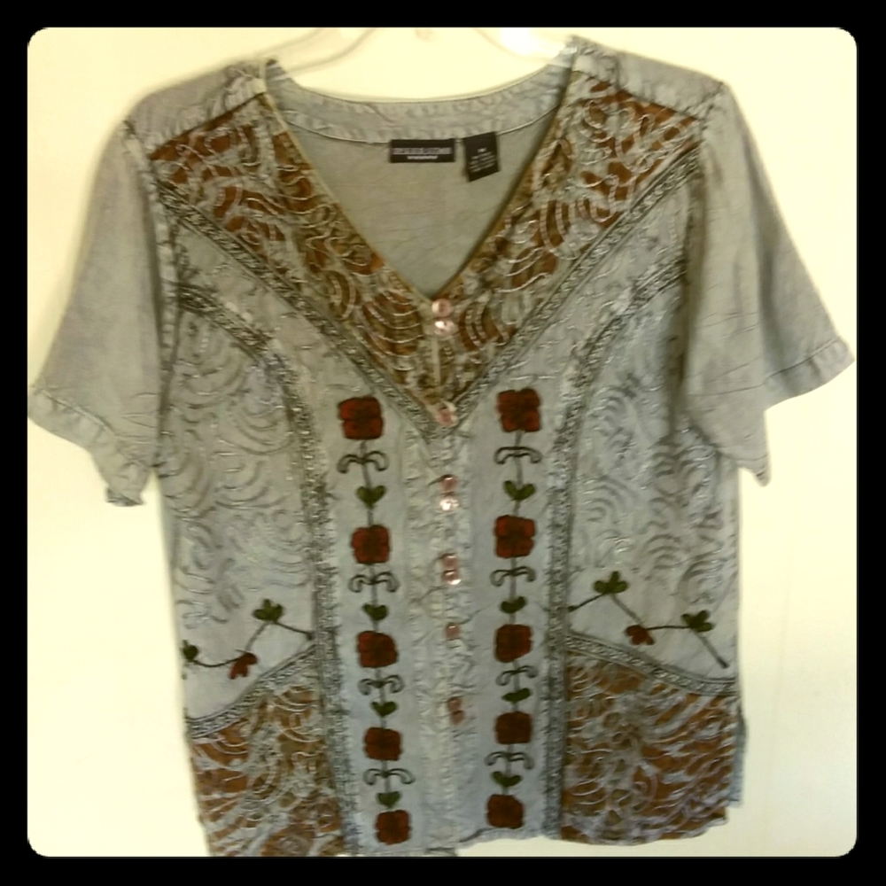 Fully embroidered blouse/jacket